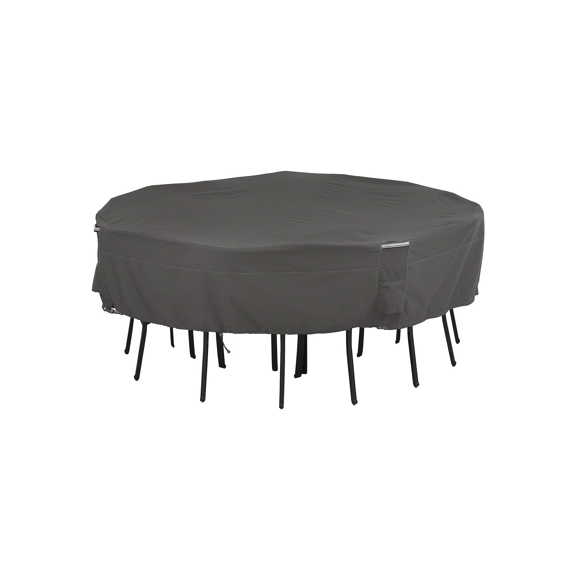Classic Accessories Ravenna Large Square Patio Table & Chair Cover, Dark Br