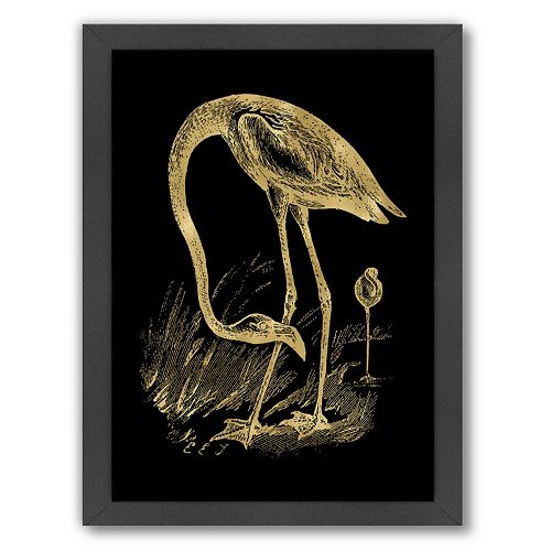 Americanflat Flamingo 1 Framed Wall Art by Amy Brinkman