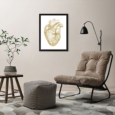 Americanflat "Anatomical Heart" Framed Wall Art by Amy Brinkman