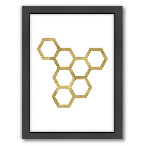 Americanflat Honeycomb Framed Wall Art