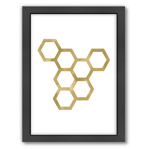 Americanflat Honeycomb Framed Wall Art