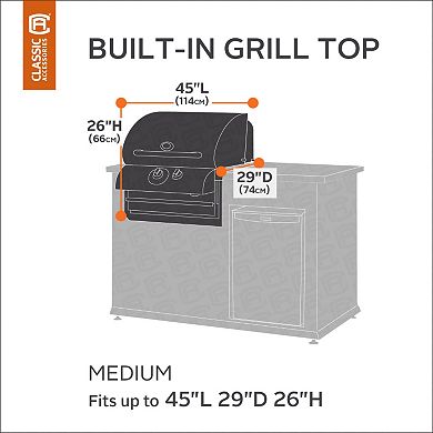 Classic Accessories Ravenna Patio Medium Built-in Grill Top Cover