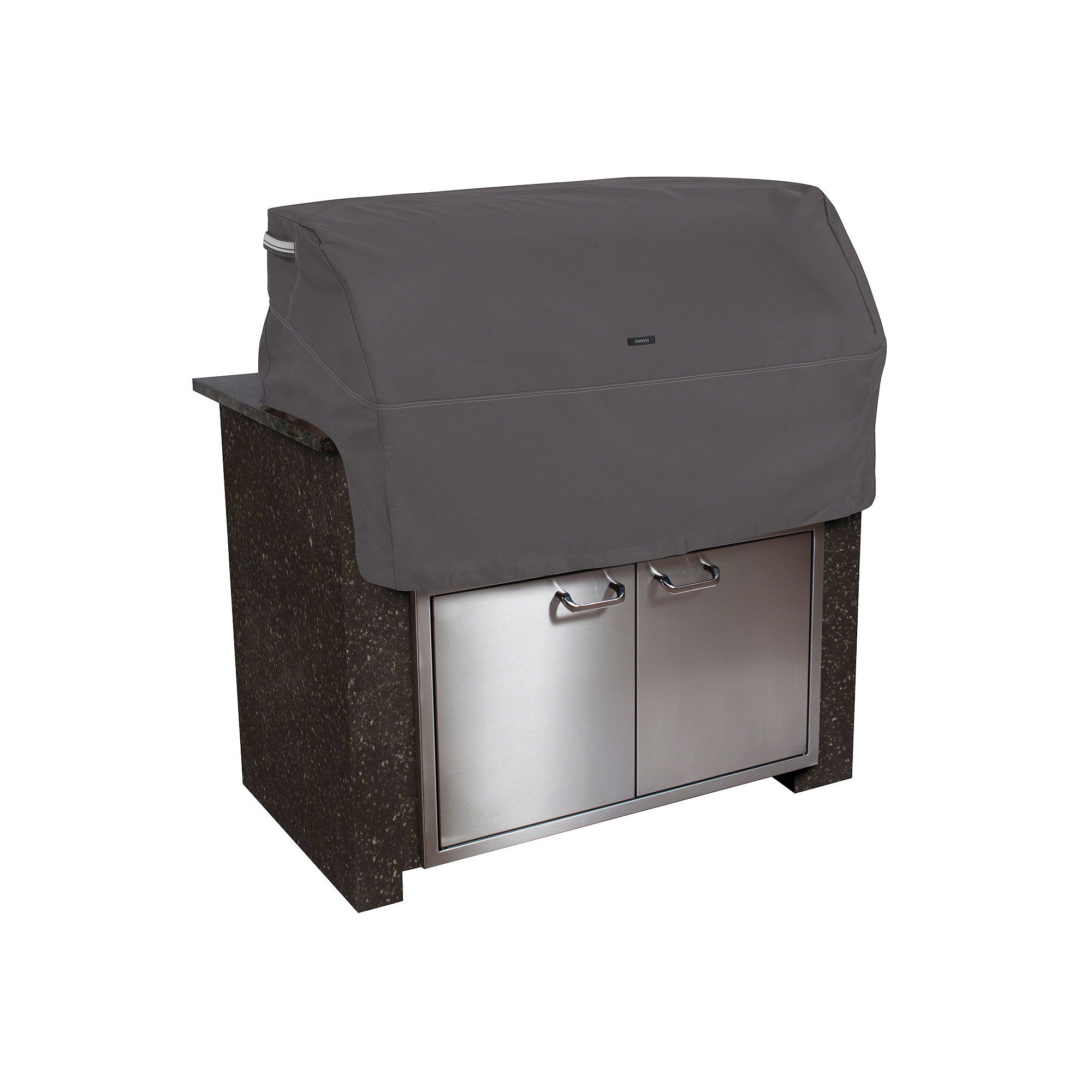 Classic Accessories Ravenna Patio Small Built-in Grill Top Cover, Brown