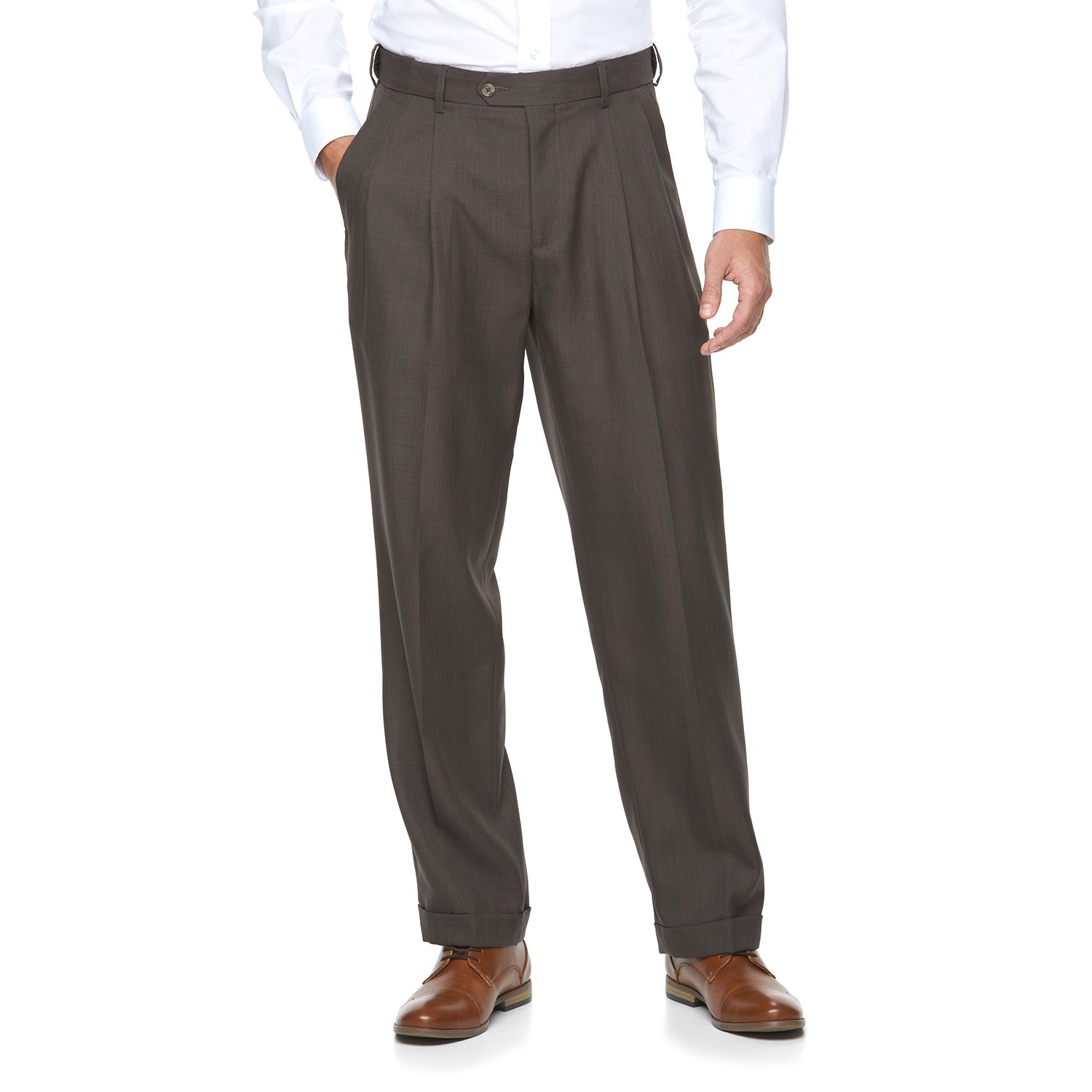 mens pleated work pants