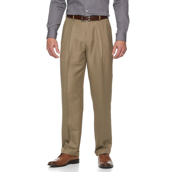 Men's Croft Barrow® Classic-Fit Easy-Care Pleated Dress Pants