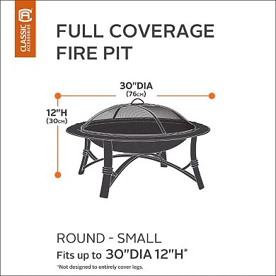 Classic Accessories Veranda Small Round Fire Pit Cover Full Coverage