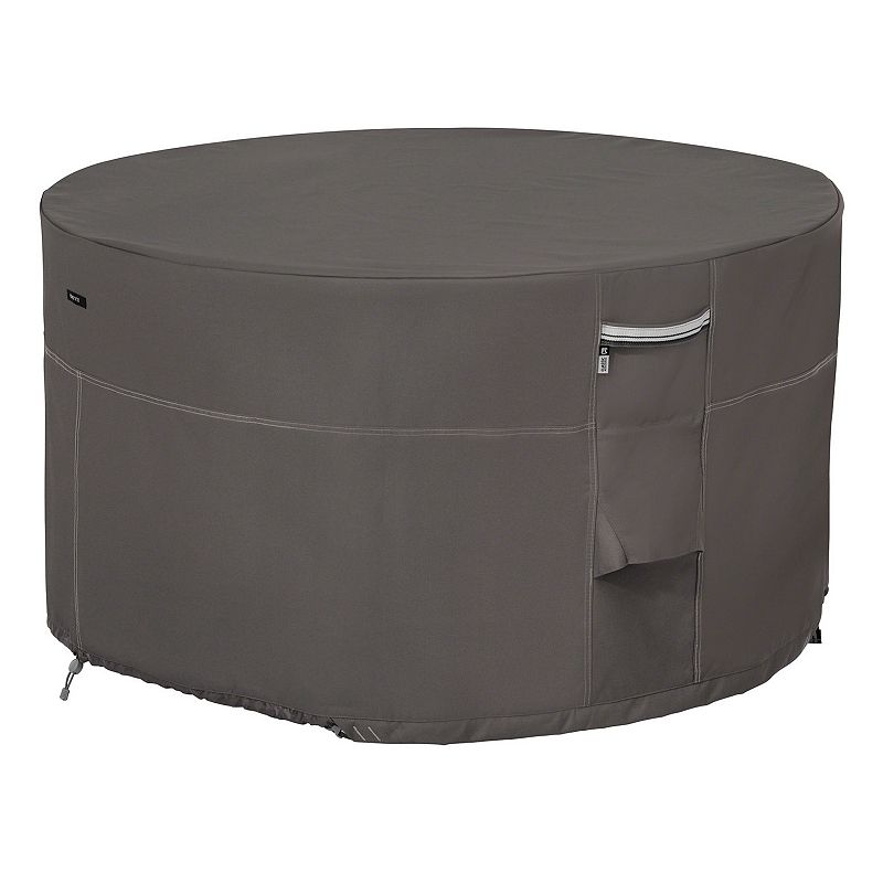 Classic Accessories Full Coverage Fire Pit Cover, Grey