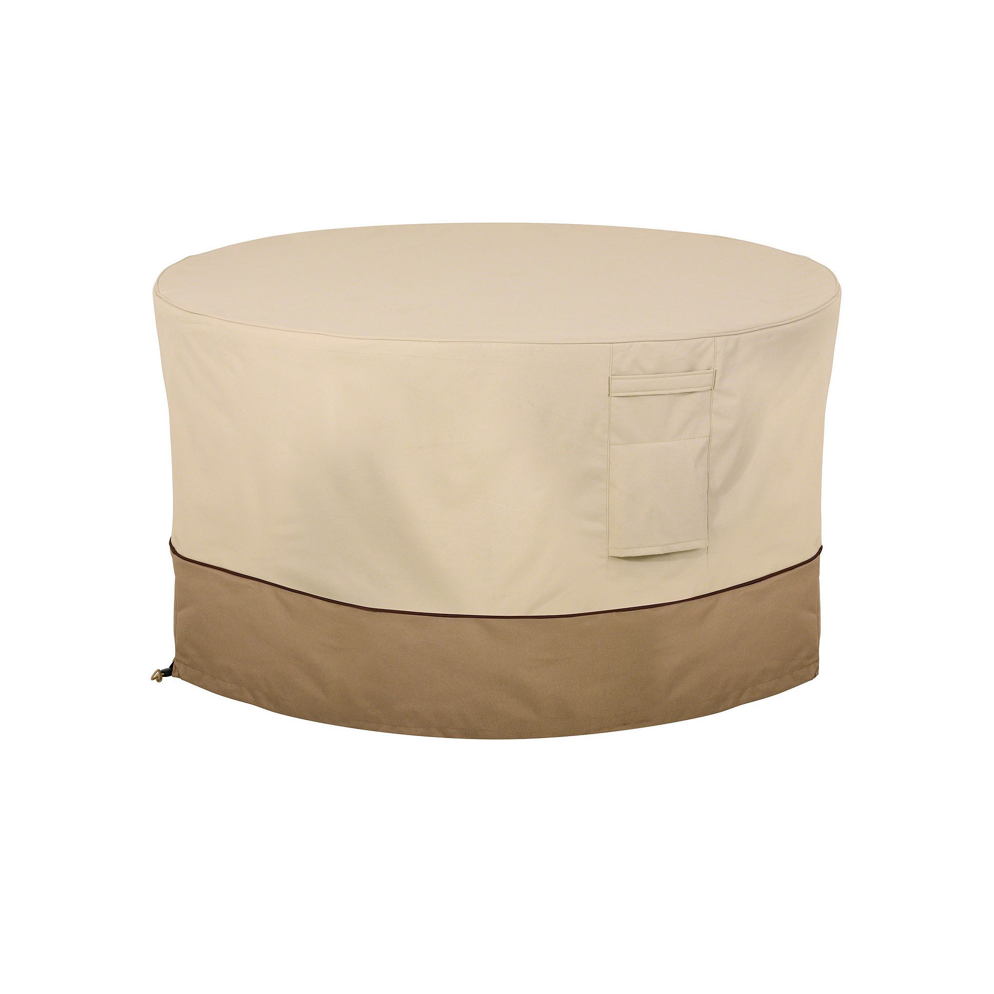 Classic Accessories Veranda Fire Pit Table Full Coverage Cover, Pebble