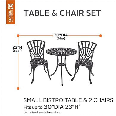 Classic Accessories Veranda Small Patio Bistro Table & Chair Cover