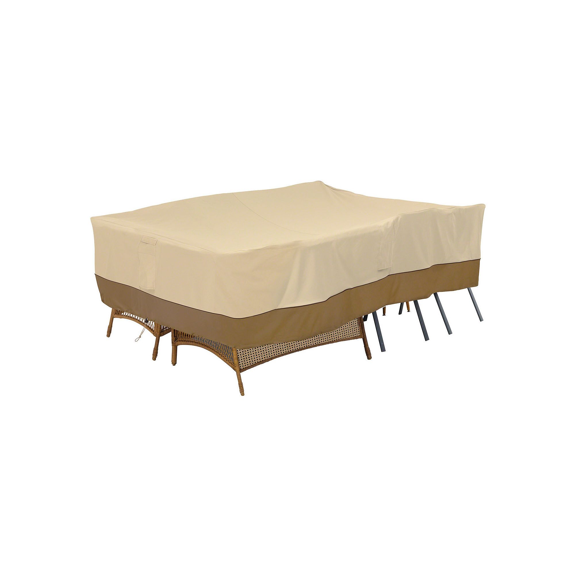 Classic Accessories Veranda Patio Furniture Set Cover, Pebble