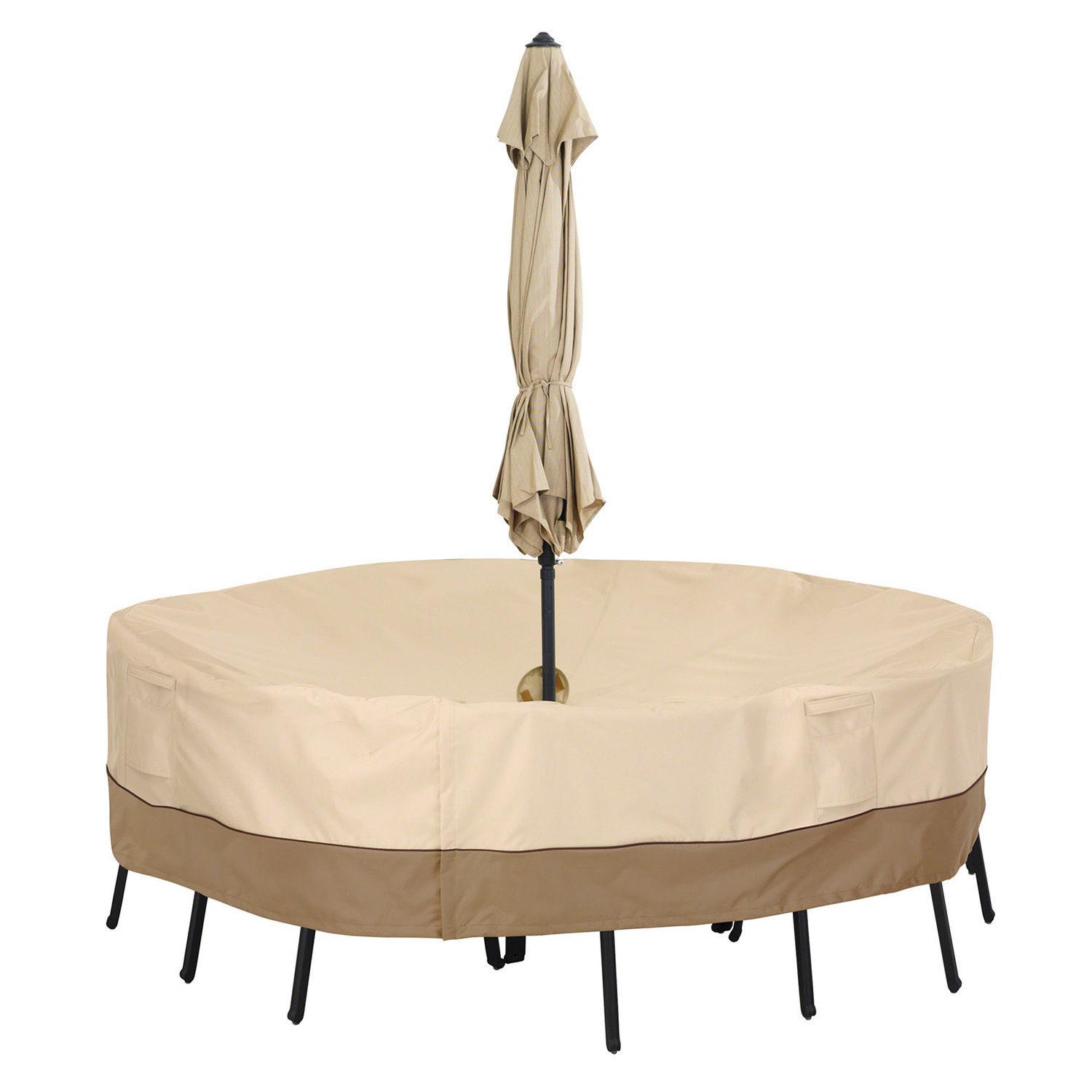 thumbnail image 2 of Classic Accessories Veranda Water-Resistant 13 Foot Offset Patio Umbrella & Frame Cover, Patio Furniture Covers : Patio Umbrella Covers 2 of 10
