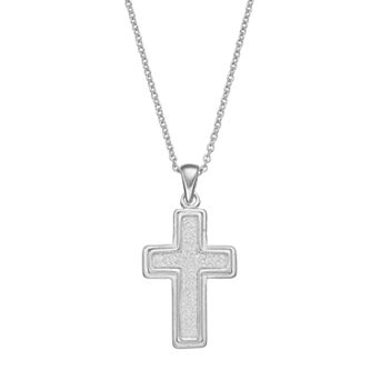 Sterling Silver Cross Pendant Necklace