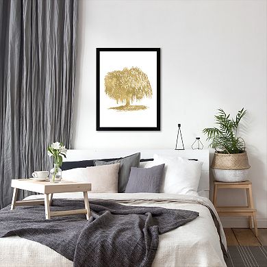 Americanflat "Weeping Willow Tree" Framed Wall Art
