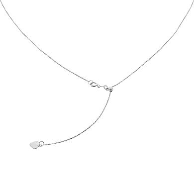 Jordan Blue 10k Gold Adjustable Box Chain Necklace - 22 in.