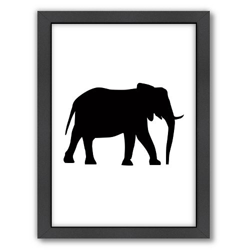 Americanflat Elephant Framed Wall Art