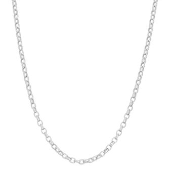 Jordan Blue Sterling Silver Adjustable Rolo Chain Necklace