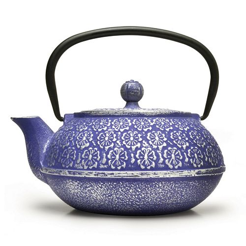 Primula Floral 40oz. CastIron Teapot