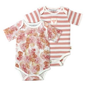 Baby Girl Burt's Bees Baby 2-pk. Organic Bodysuits