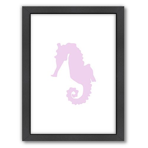 Americanflat Seahorse Framed Wall Art