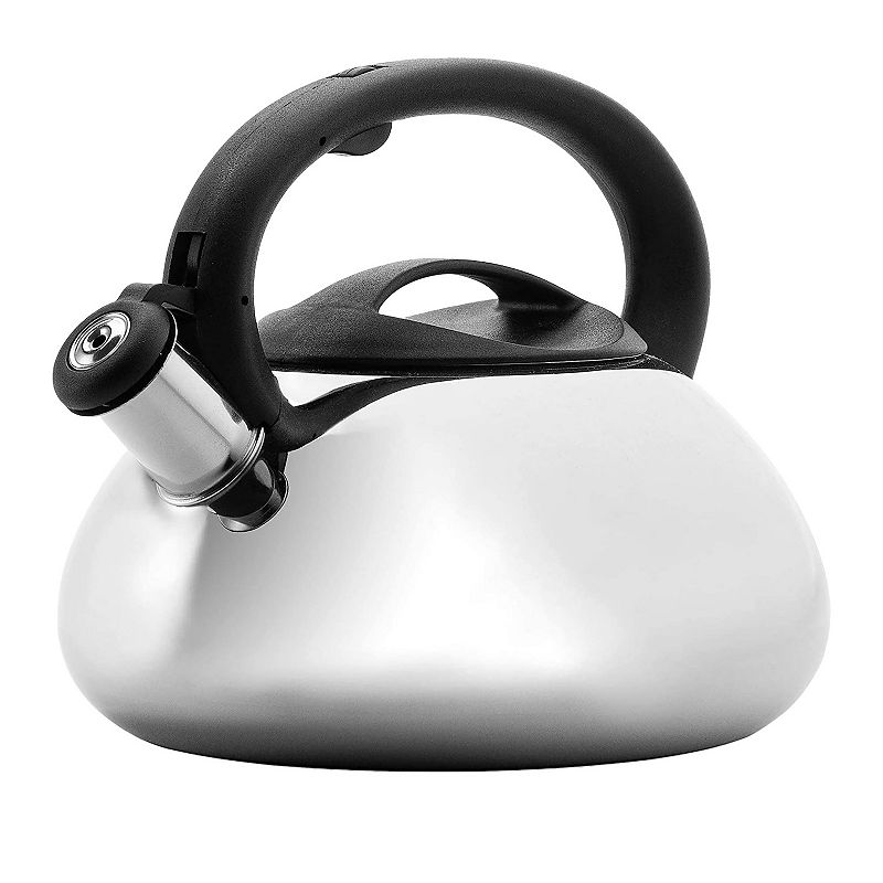 Primula Catalina 3-qt. Stainless Steel Whistling Tea Kettle, Grey