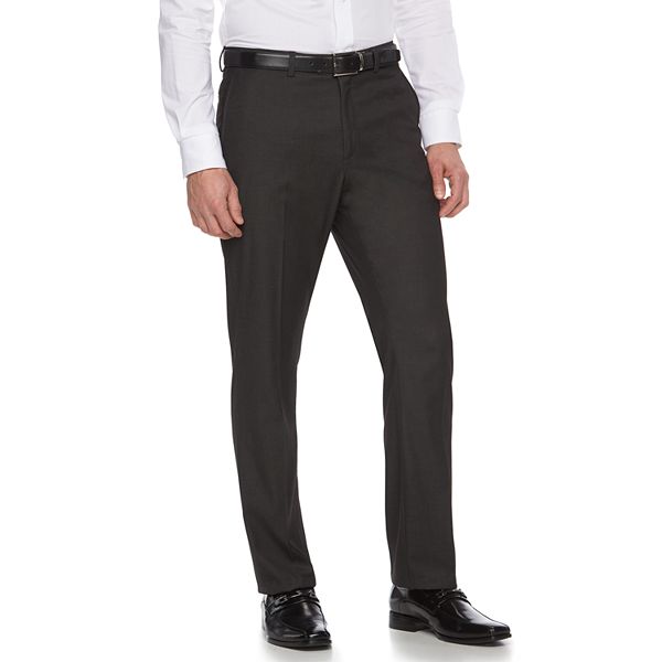 Men's Apt. 9 Slim-Fit Gray Herringbone Suit Pants