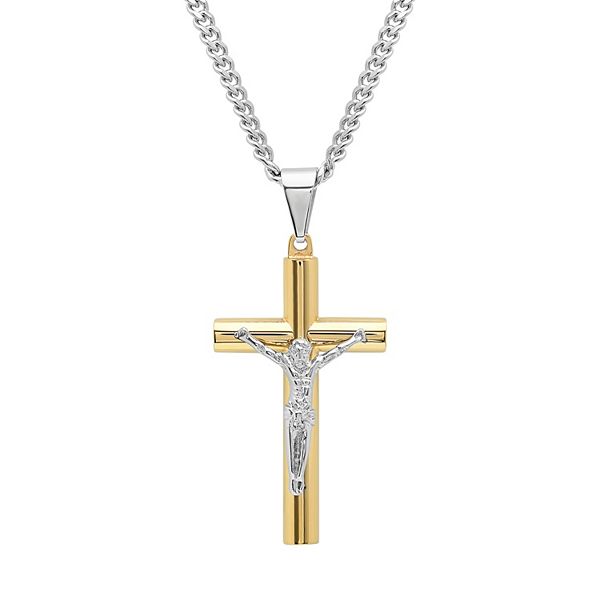 Mens deals crucifix necklace