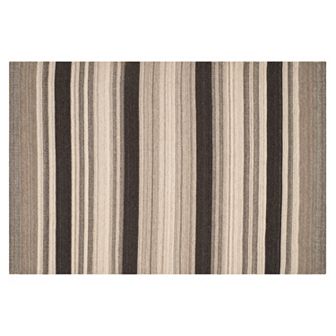 Safavieh Dhurries Bold Stripe Handwoven Flatweave Wool Rug