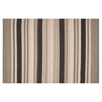 Safavieh Dhurries Bold Stripe Handwoven Flatweave Wool Rug