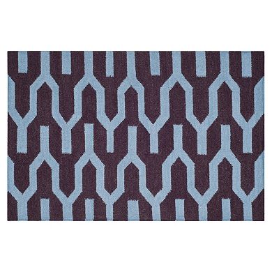 Safavieh Dhurries Wishbone Handwoven Flatweave Wool Rug