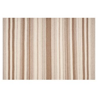 Safavieh Dhurries Neutral Stripe Handwoven Flatweave Wool Rug
