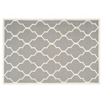 Safavieh Dhurries Minimalist Quatrefoil Handwoven Flatweave Wool Rug
