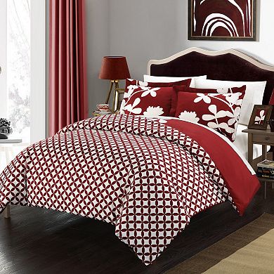 Chic Home Calla Lily 7-piece Reversible Duvet Cover Set