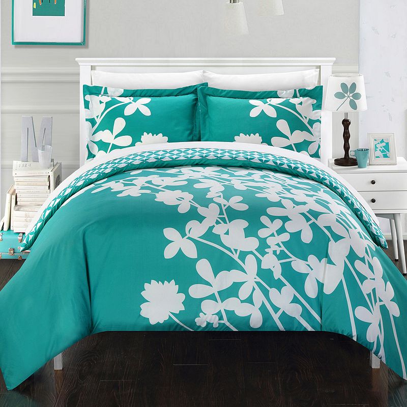 76726915 Chic Home Calla Lily 7-piece Reversible Duvet Cove sku 76726915