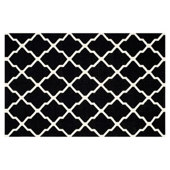 Safavieh Dhurries Trellis Quatrefoil Handwoven Flatweave Wool Rug