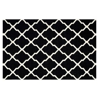 Safavieh Dhurries Trellis Quatrefoil Handwoven Flatweave Wool Rug