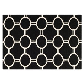 Safavieh Dhurries Roundlink Handwoven Flatweave Wool Rug