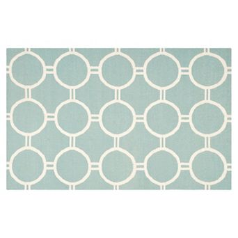 Safavieh Dhurries Roundlink Handwoven Flatweave Wool Rug