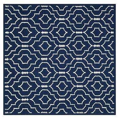 Safavieh Dhurries Intricate Quatrefoil Handwoven Flatweave Wool Rug