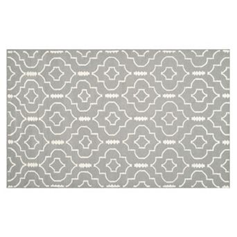 Safavieh Dhurries Intricate Quatrefoil Handwoven Flatweave Wool Rug