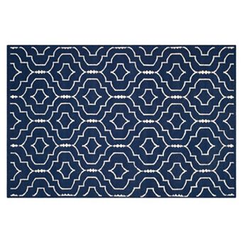 Safavieh Dhurries Intricate Quatrefoil Handwoven Flatweave Wool Rug