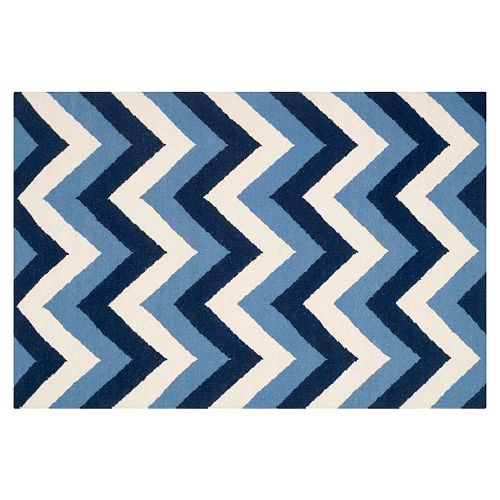 Safavieh Dhurries Chevron Handwoven Flatweave Wool Rug