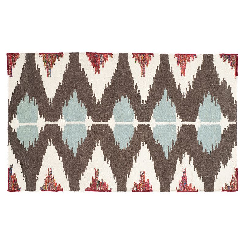 Safavieh Dhurries Southwest Handwoven Flatweave Wool Rug, Multicolor, 4X6 Ft