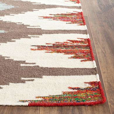 Safavieh Dhurries Southwest Handwoven Flatweave Wool Rug
