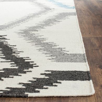 Safavieh Dhurries Honeycomb Handwoven Flatweave Wool Rug
