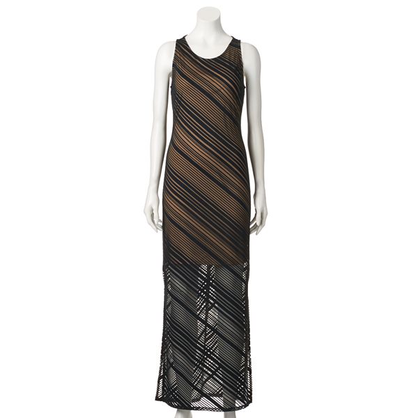 Women's Apt. 9® Burnout Striped Maxi Dress