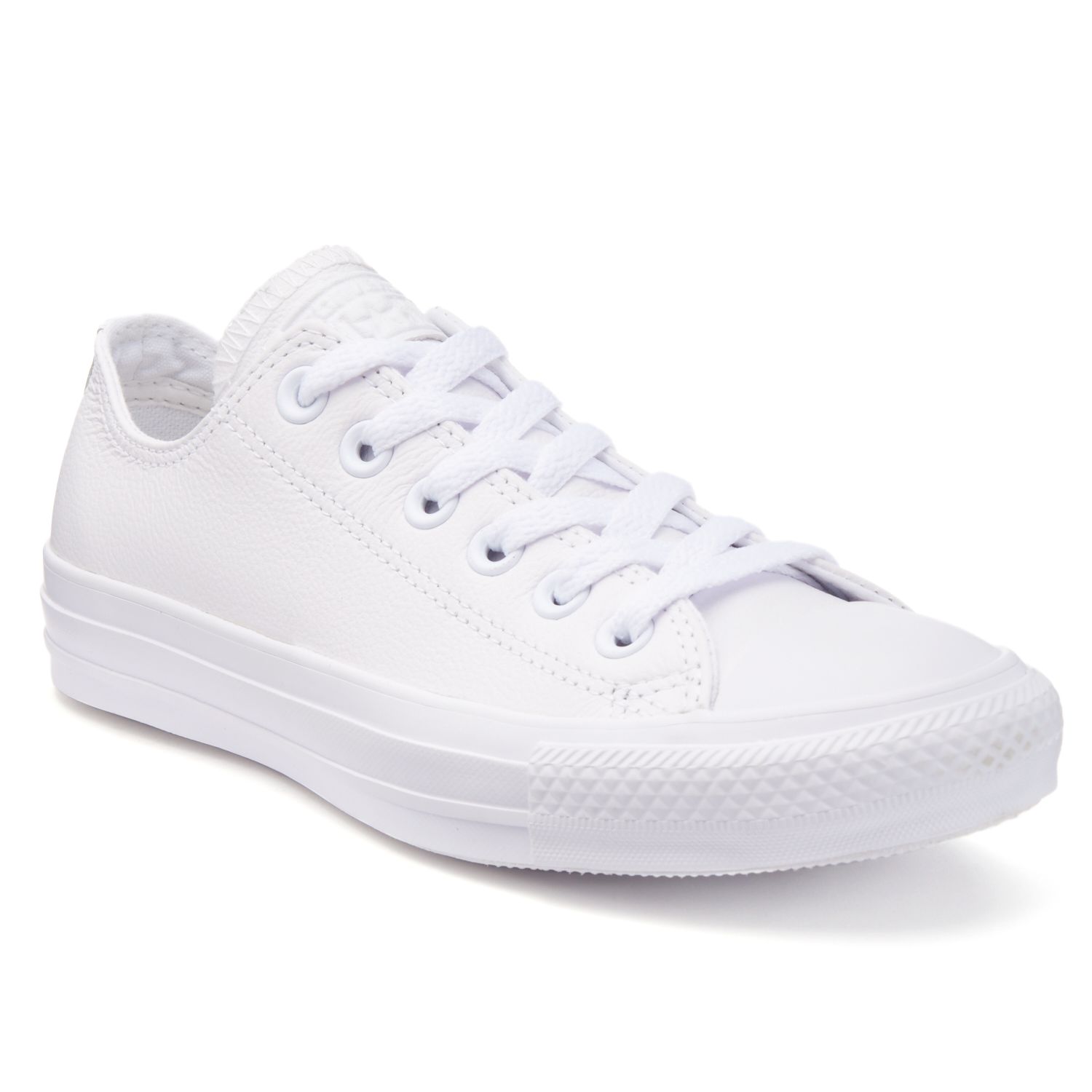 all white converse low mens
