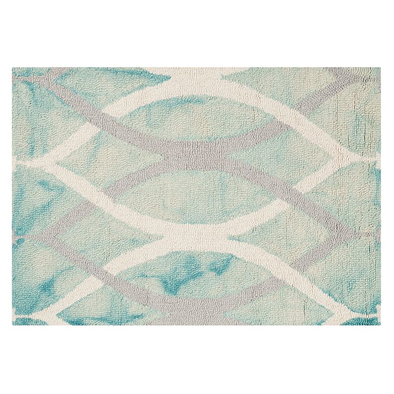 Safavieh Haven Geometric Dip-Dyed Wool Rug, Multicolor, 5X8 Ft