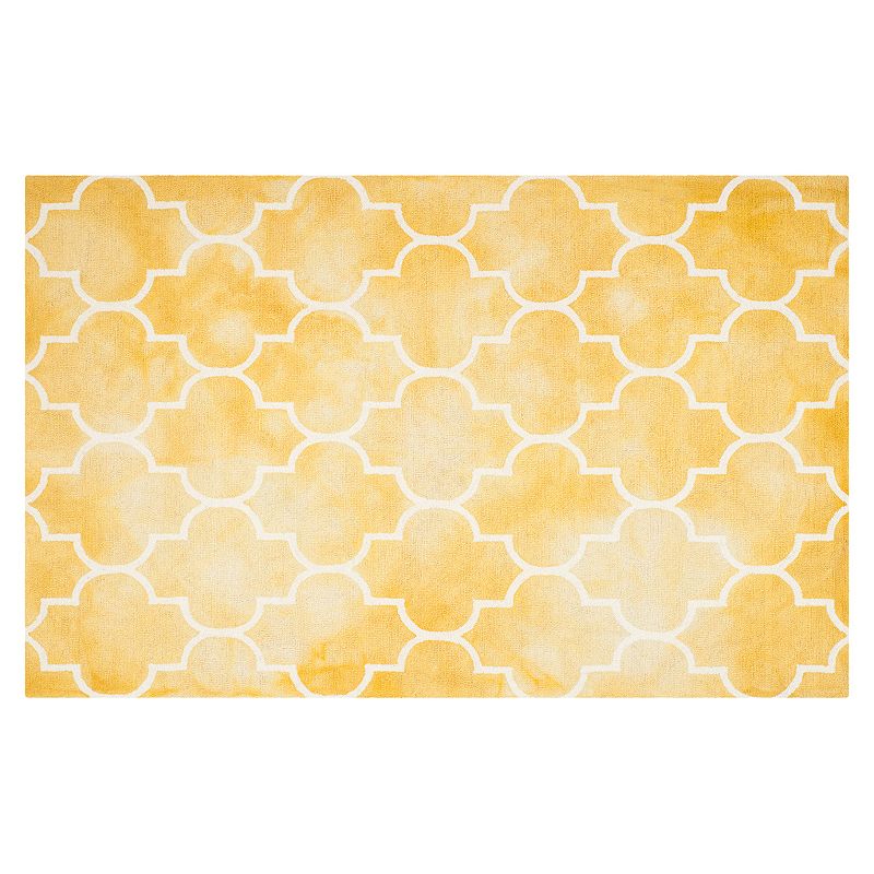 Safavieh Ravi Quatrefoil Dip-Dyed Wool Rug, Multicolor, 7Ft Sq