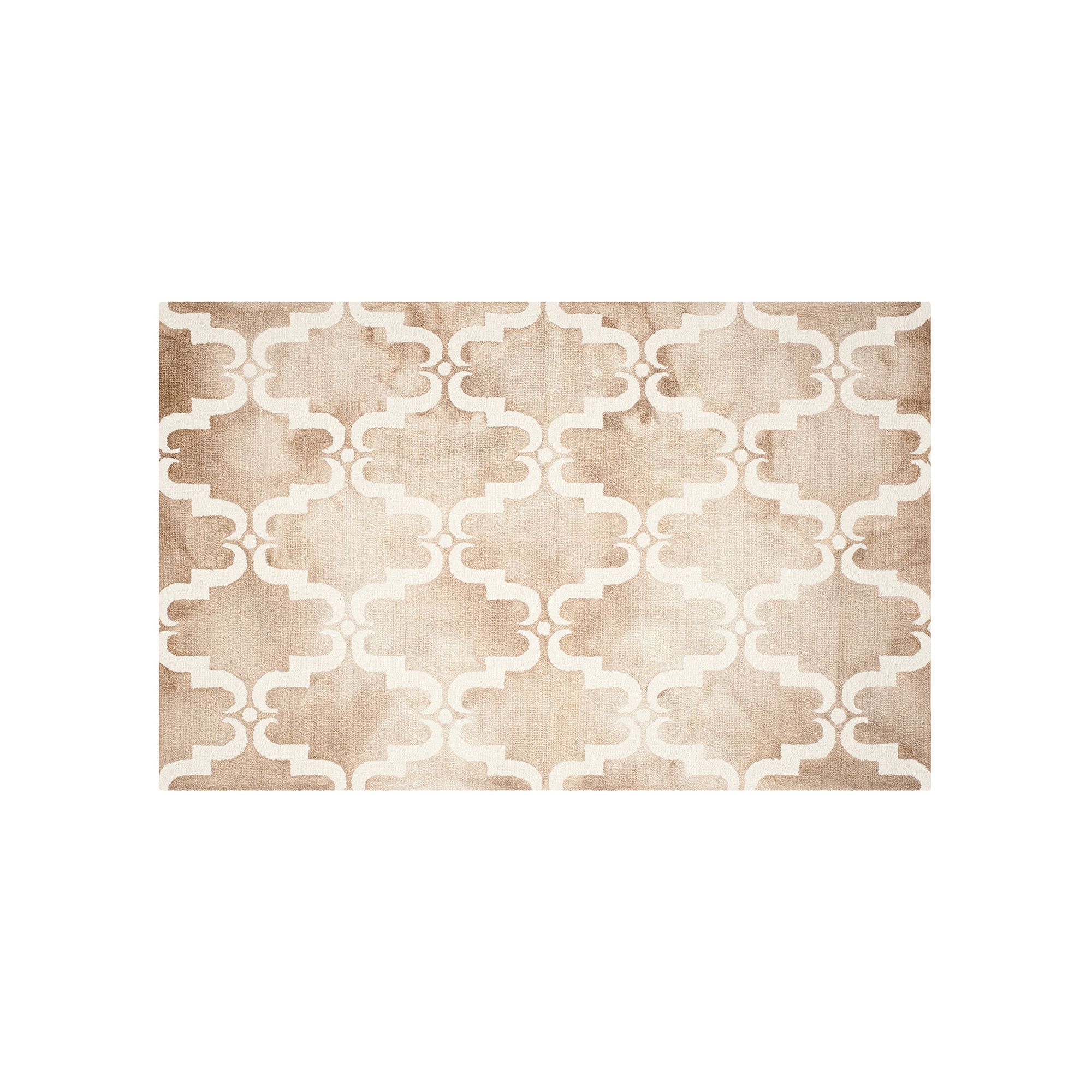 Safavieh Sebastian Scroll Dip-Dyed Wool Rug, Beige Ivory