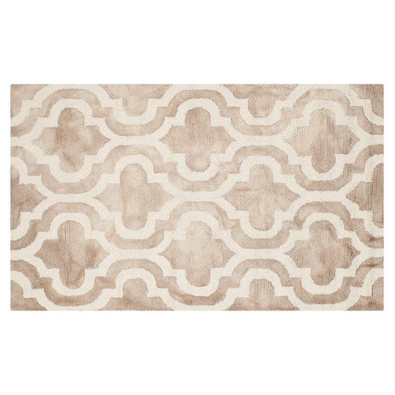 Safavieh Guthrie Quatrefoil Dip-Dyed Wool Rug, Multicolor, 4X6 Ft